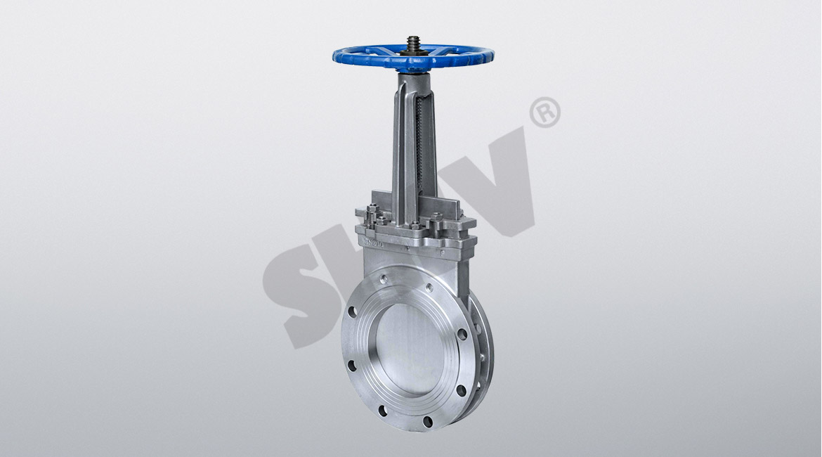 Manual knife gate valve
