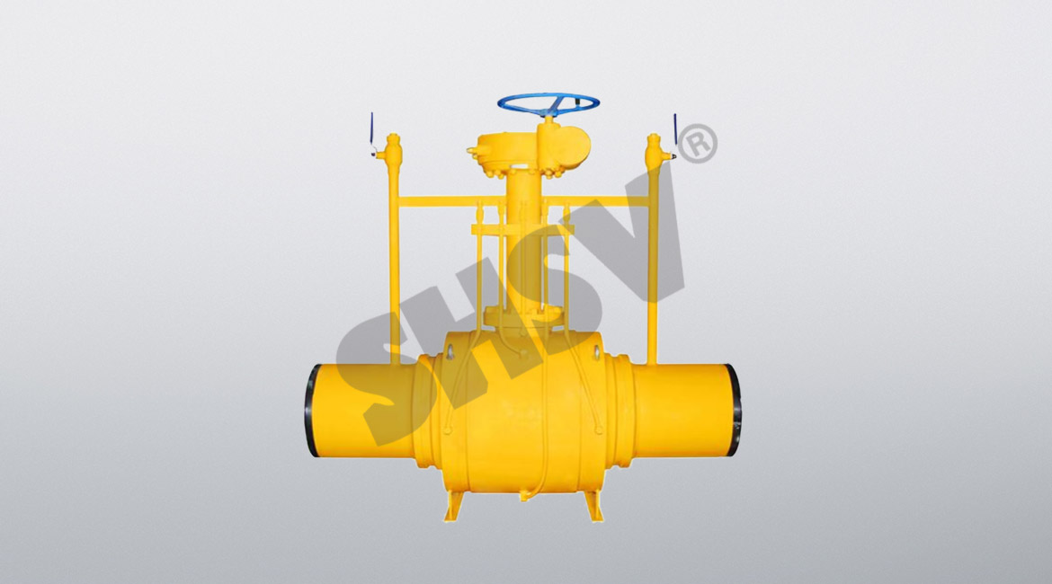 Buried with their double diffusion welded ball valve