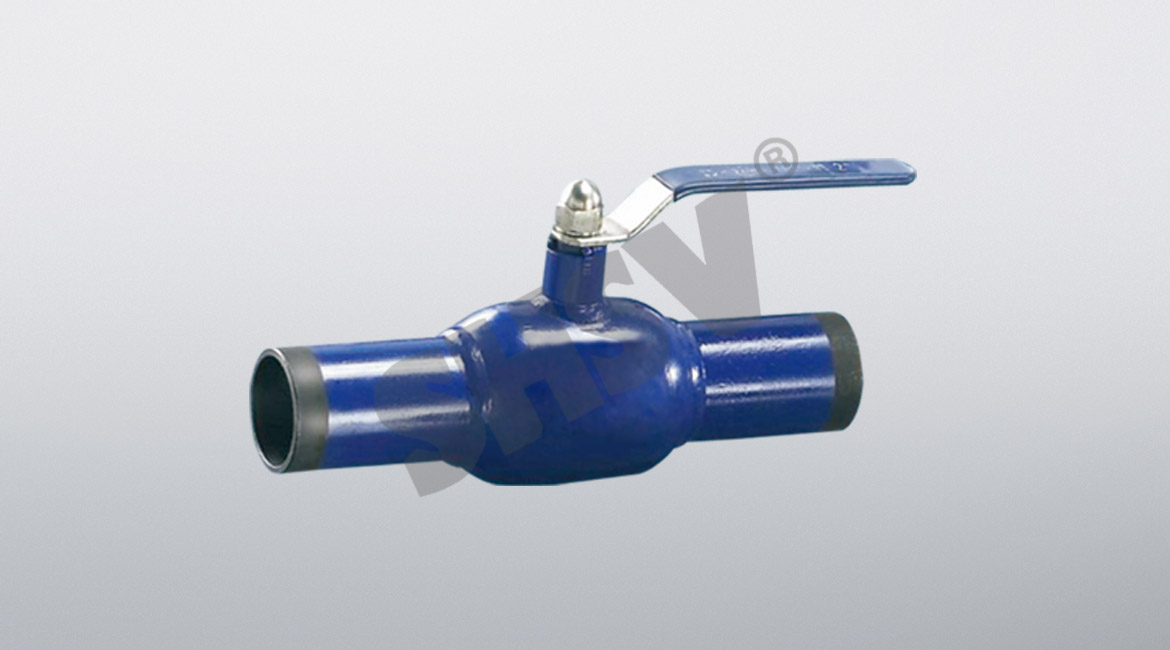 Welded steel ball valve