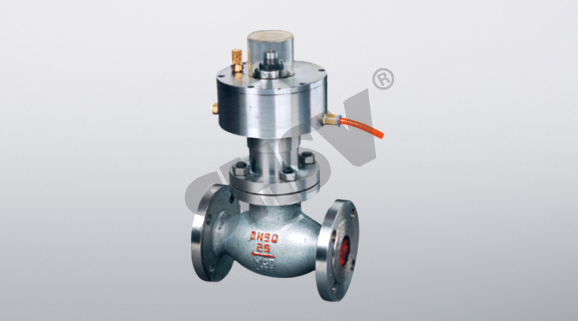 Pneumatic emergency shut-off valve