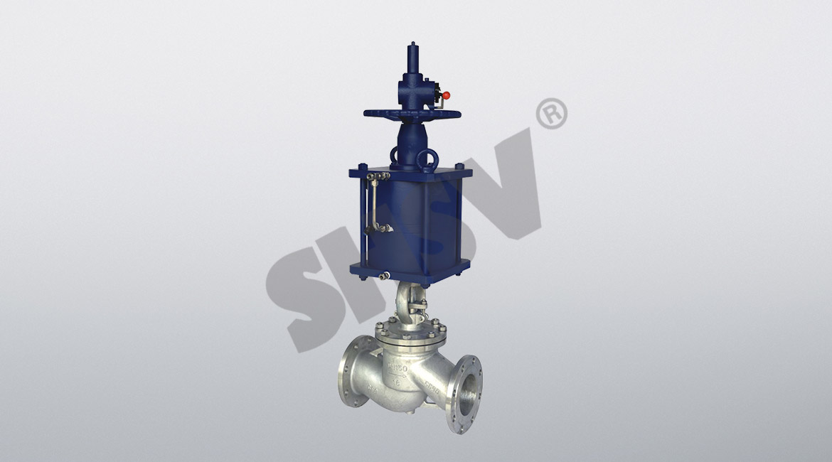 Pneumatic globe valves
