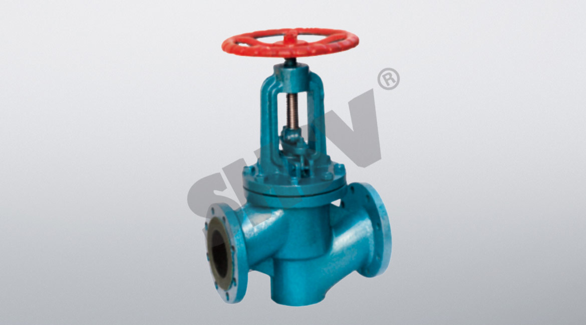 Lining rubber globe valve