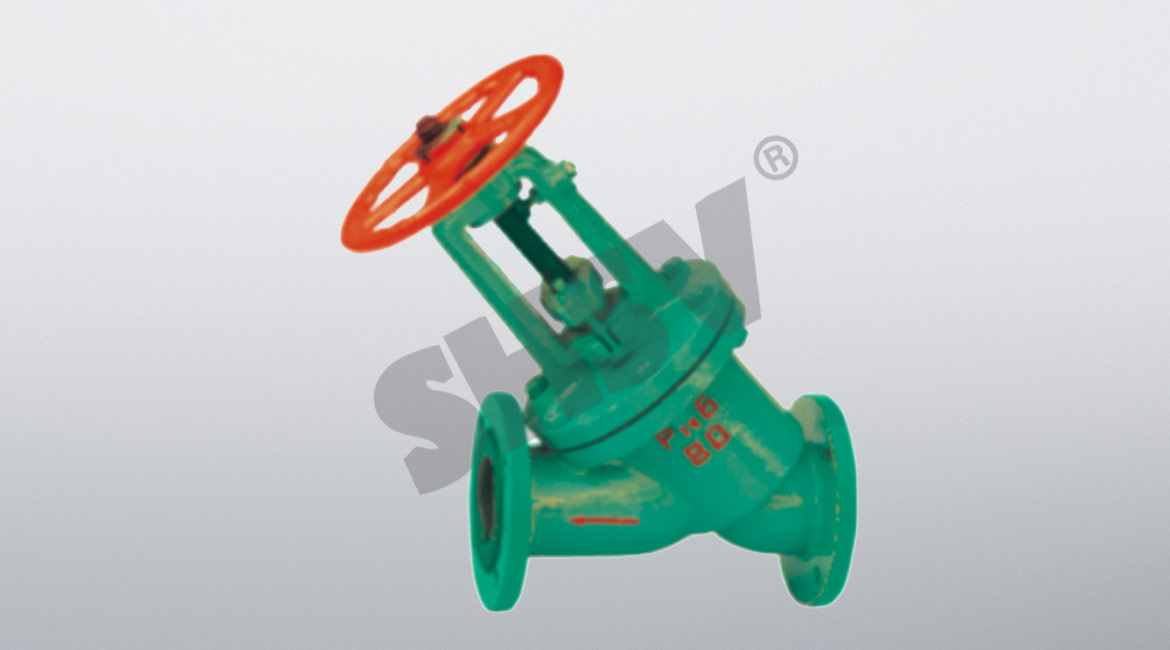 Liner direct-flow globe valve
