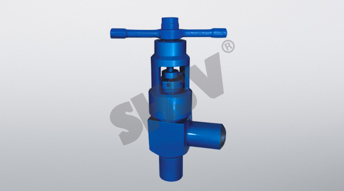 Angle throttle valve