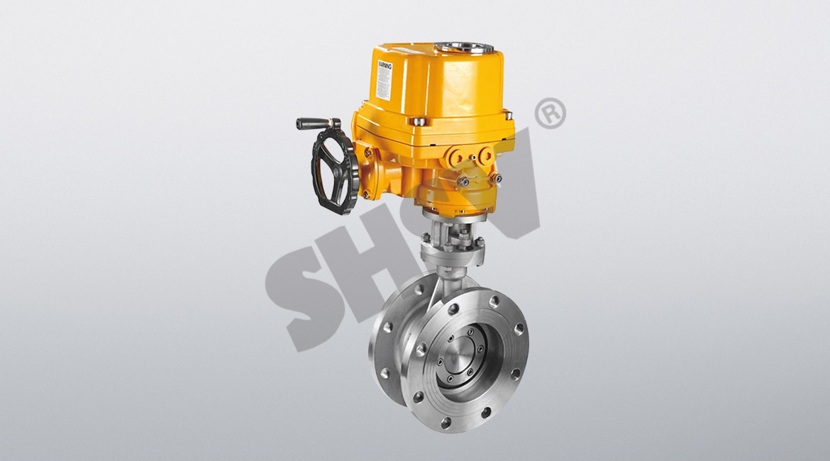 Electric flanged butterfly valve